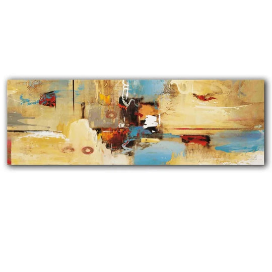 Abstract Minimalist Flowing Landscape Wide Format Canvas Wall Art Unframed