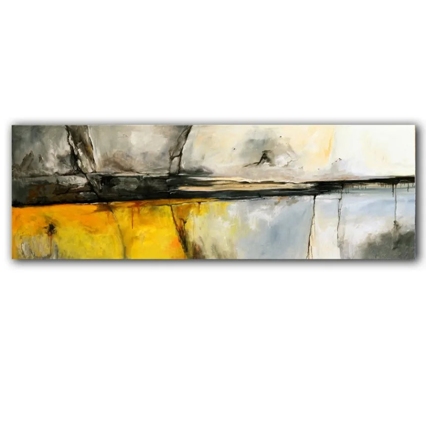 Abstract Minimalist Flowing Landscape Wide Format Canvas Wall Art Unframed