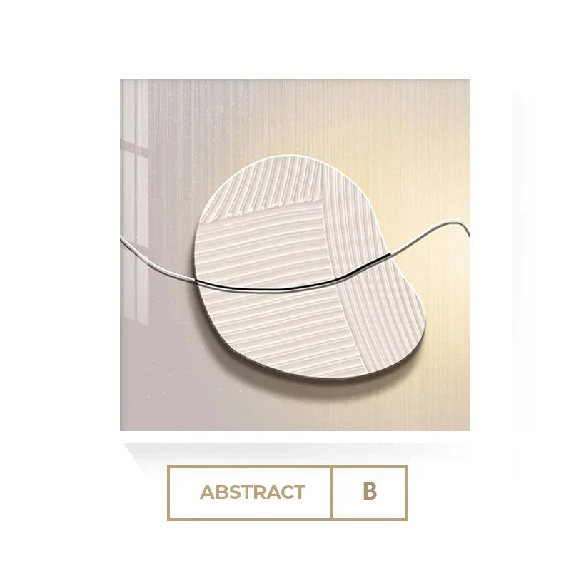 Nordic Stone Pebbles Square Abstract Canvas Wall Art Unframed