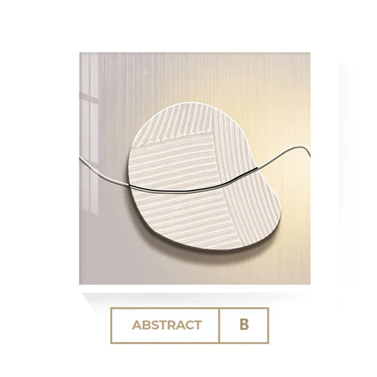 Nordic Stone Pebbles Square Abstract Canvas Wall Art Unframed