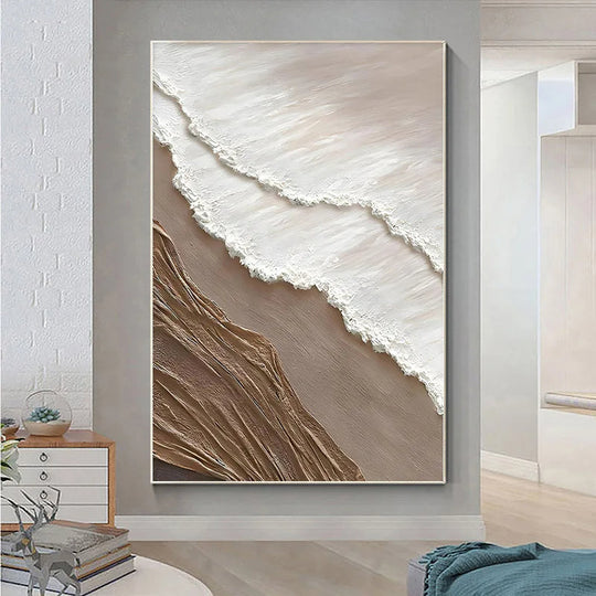 Abstract Sea Surf Coastal Canvas Wall Art Ocean Waves