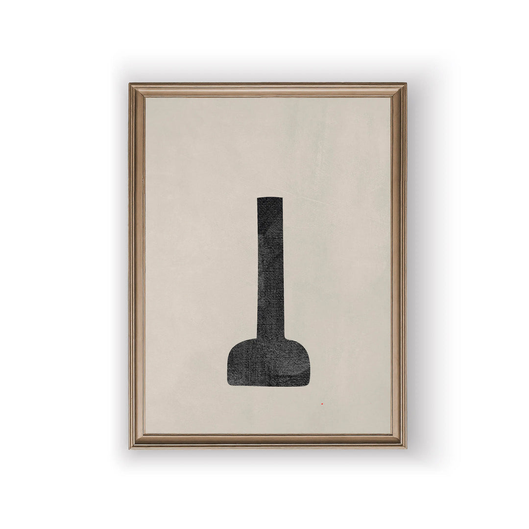 Abstract Still Life Vases Minimalist Canvas Wall Art Print