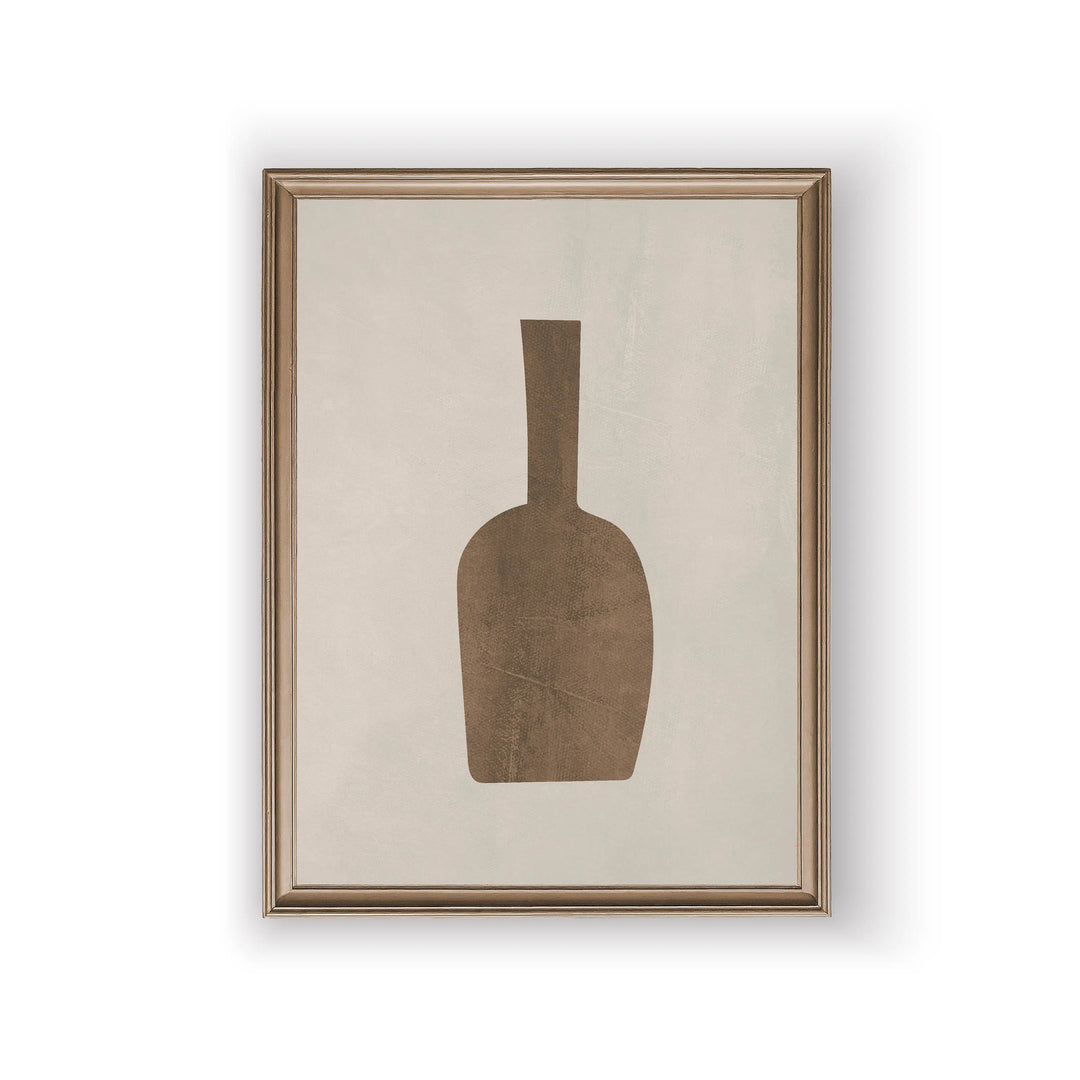 Abstract Still Life Vases Minimalist Canvas Wall Art Print