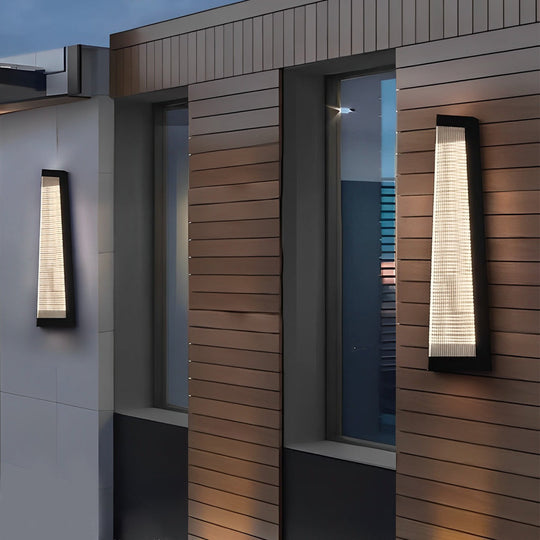 Striped Acrylic Waterproof LED Outdoor Wall Light
