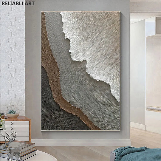 Abstract Sea Surf Coastal Canvas Wall Art Ocean Waves