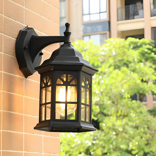 Waterproof Aluminum Alloy Glass Outdoor Wall Light