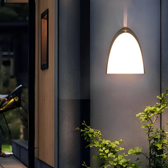 Creative Black Aluminum Modern LED Outdoor Wall Sconce