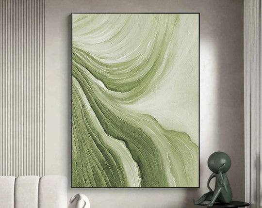 Large Abstract Flowing Textural Canvas Wall Art