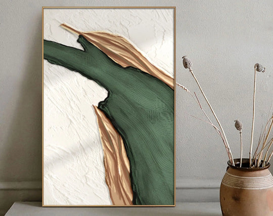 Large Abstract Flowing Textural Canvas Wall Art