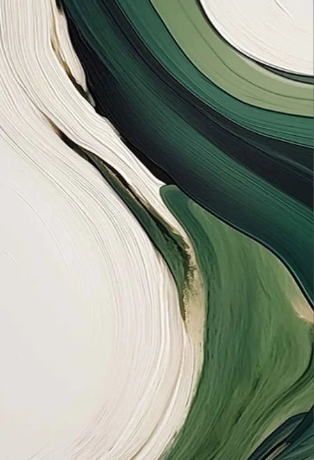 Large Abstract Flowing Textural Canvas Wall Art