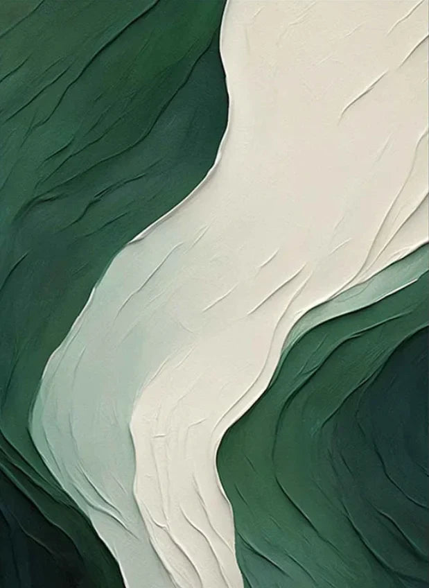 Large Abstract Flowing Textural Canvas Wall Art