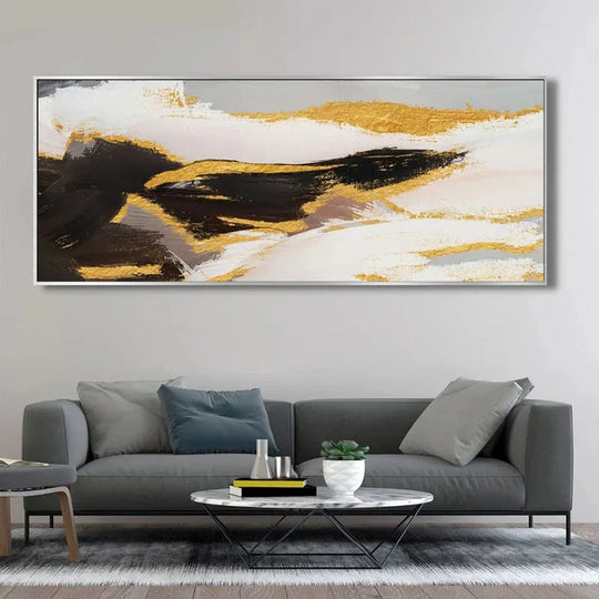 Wide Format Bold Color Abstract Canvas Wall Art Set