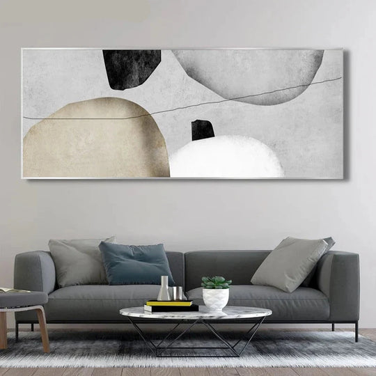 Wide Format Bold Color Abstract Canvas Wall Art Set