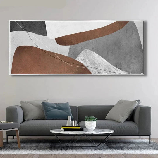 Wide Format Bold Color Abstract Canvas Wall Art Set