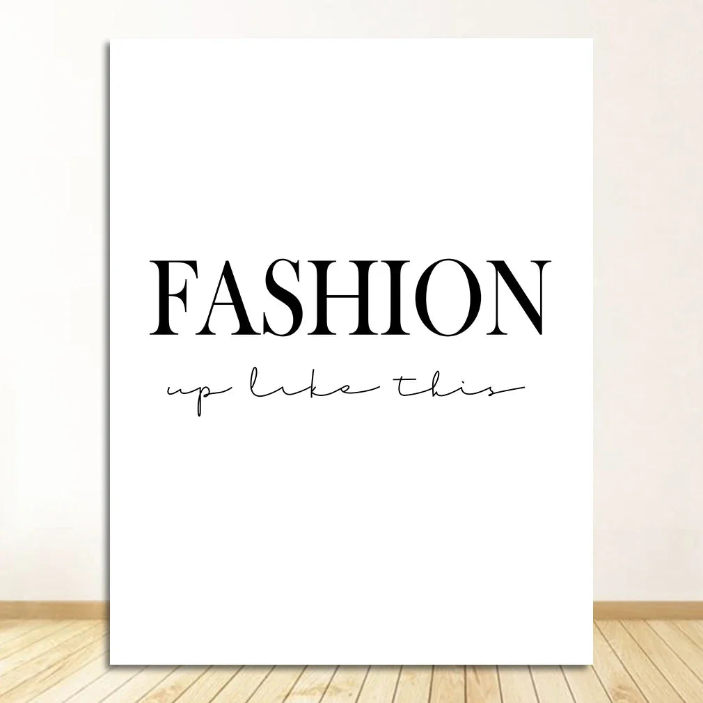 Black Lip Gloss Fashion Beauty Canvas Wall Art
