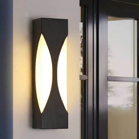 Creative Rectangular LED Outdoor Wall Sconce Waterproof Light