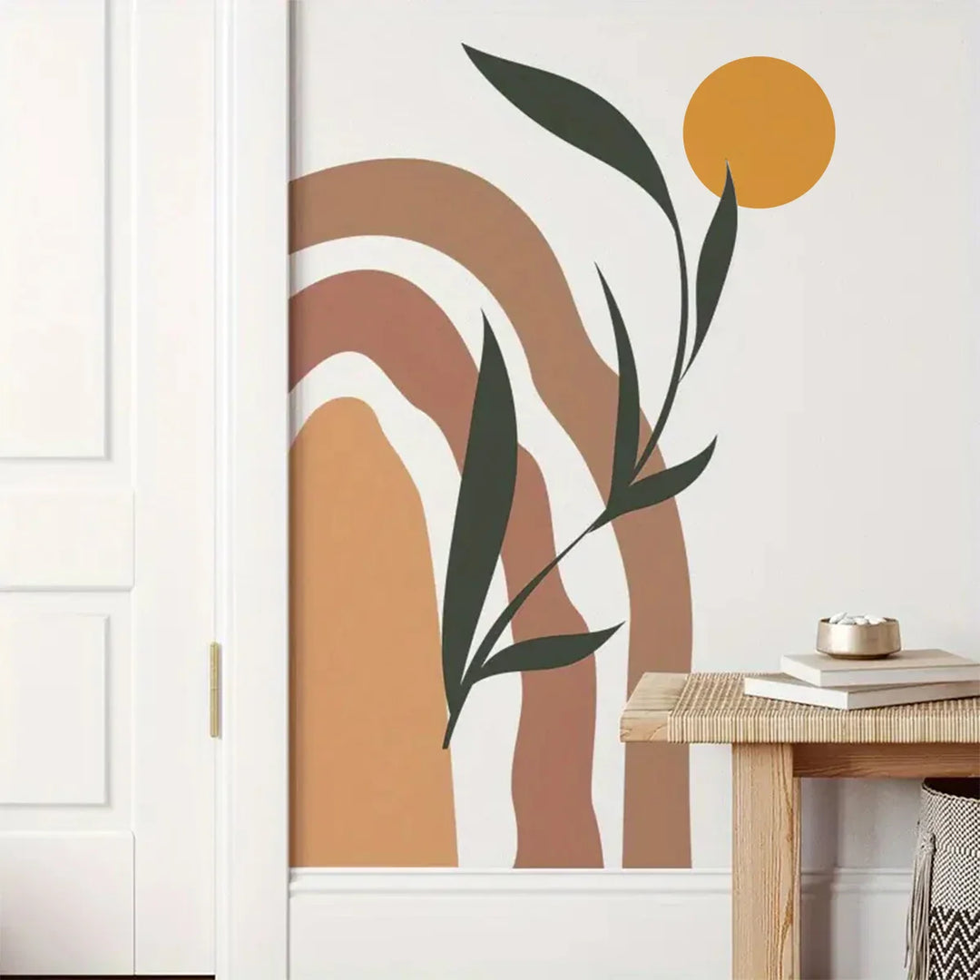 Boho Abstract Sun Arch Wall Mural For Home Decor