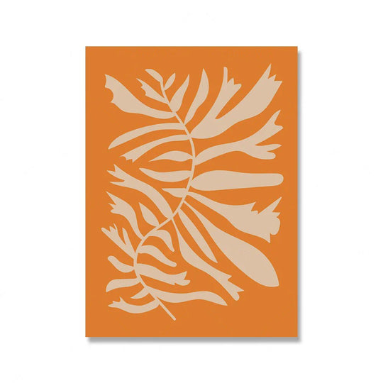 Bright Colorful Botanical Abstract Canvas Wall Art