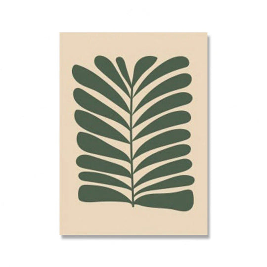 Bright Colorful Botanical Abstract Canvas Wall Art