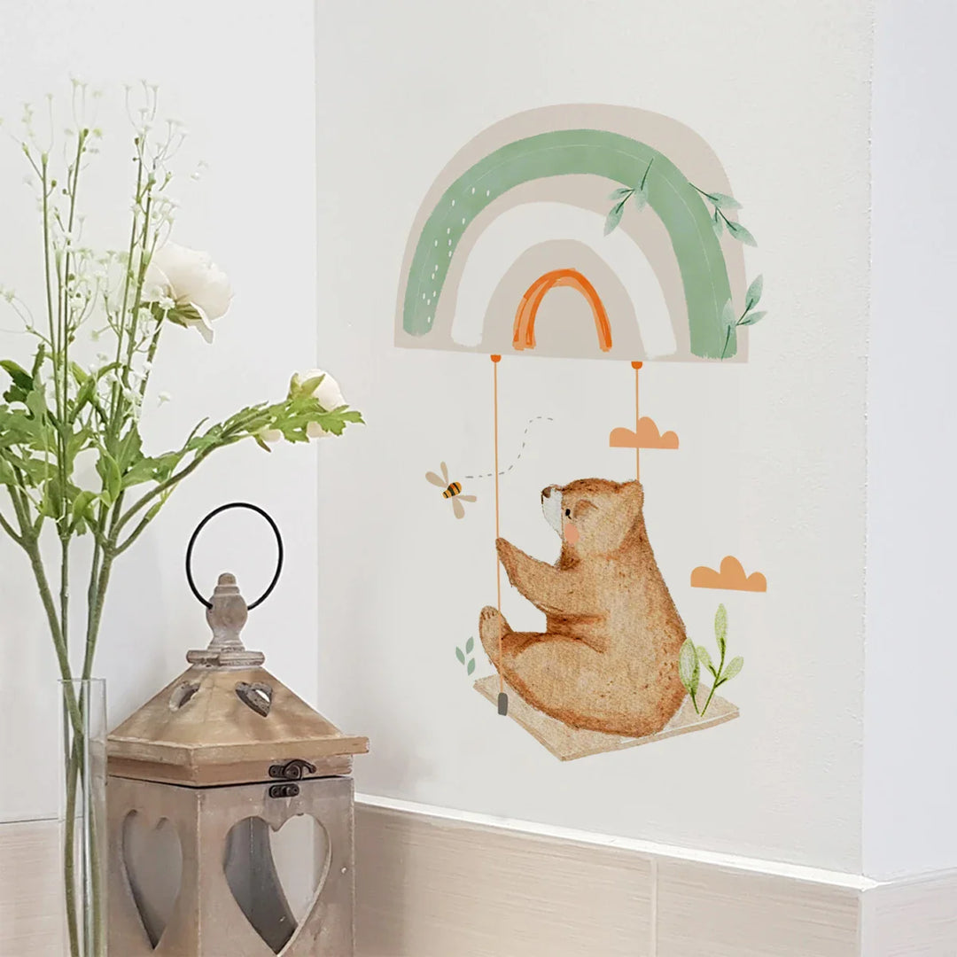 Cartoon Woodland Animals Wall Decals