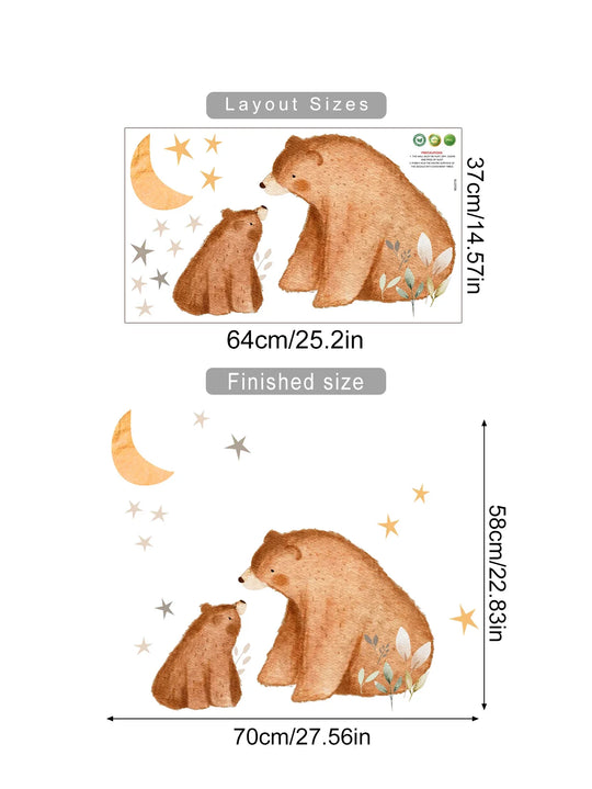 Cartoon Woodland Animals Wall Decals