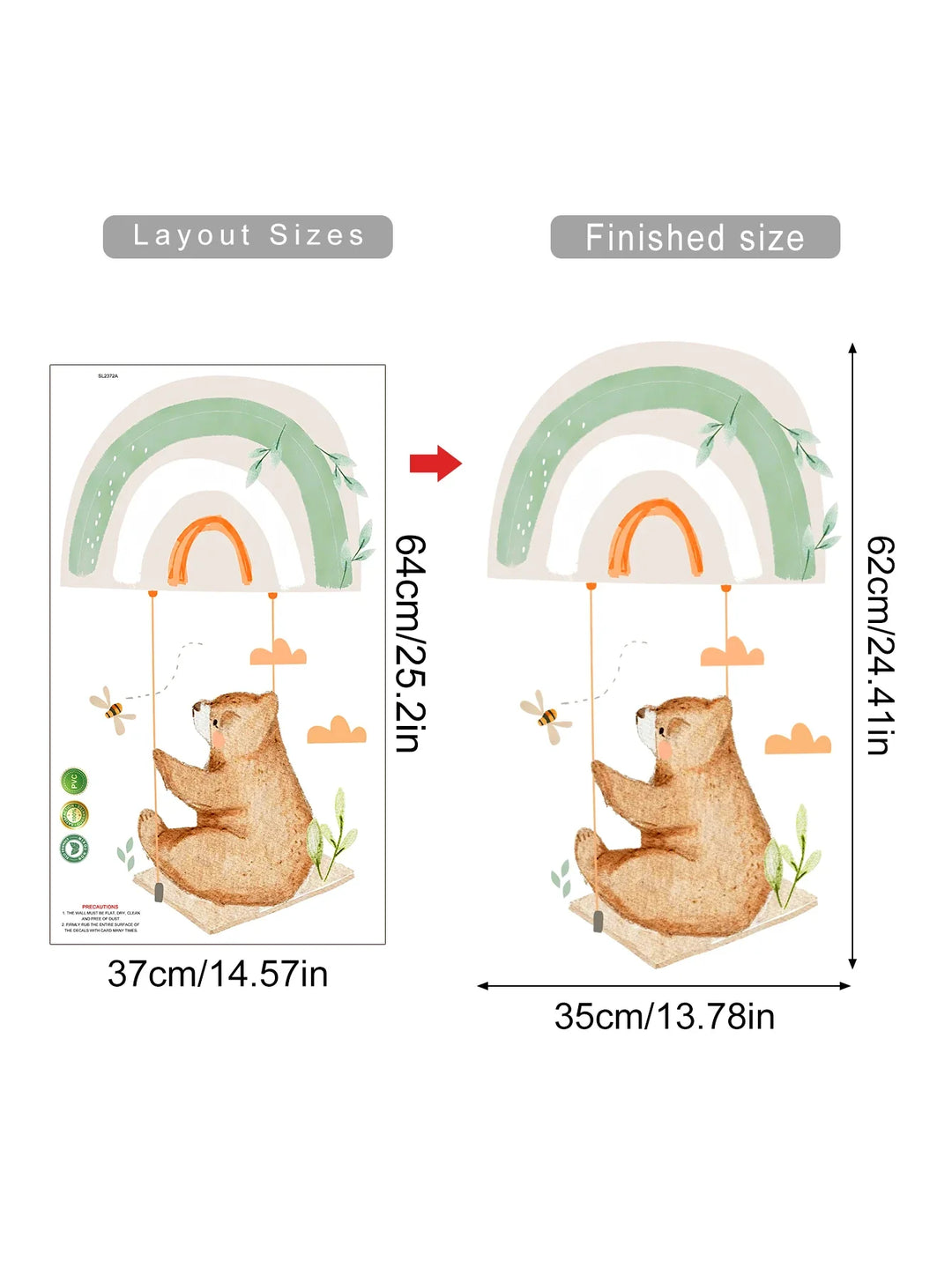 Cartoon Woodland Animals Wall Decals