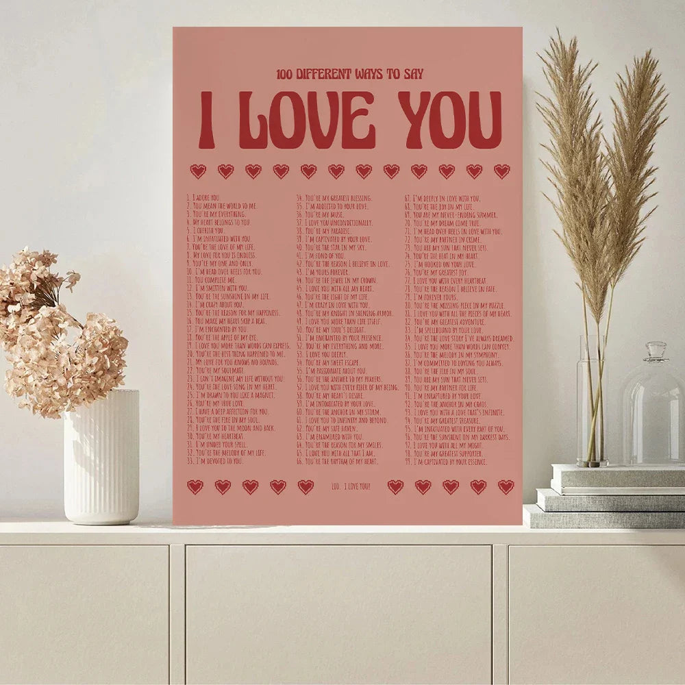 Ciao Minimal Typographic Canvas Wall Art Print