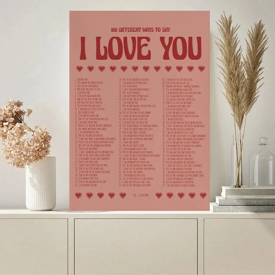 Ciao Minimal Typographic Canvas Wall Art Print