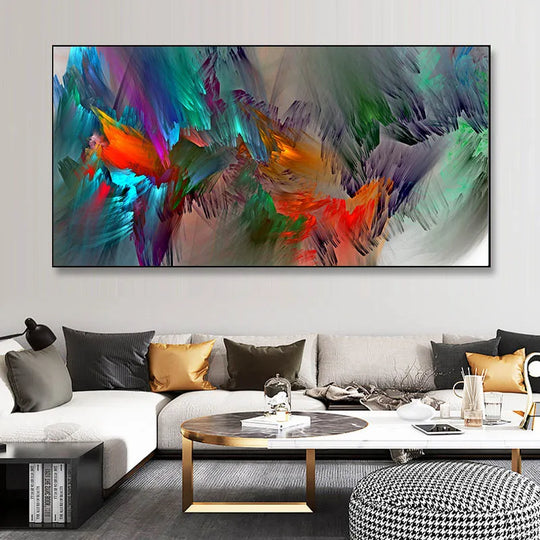 Colorful Abstract Alien Cloud Canvas Wall Art