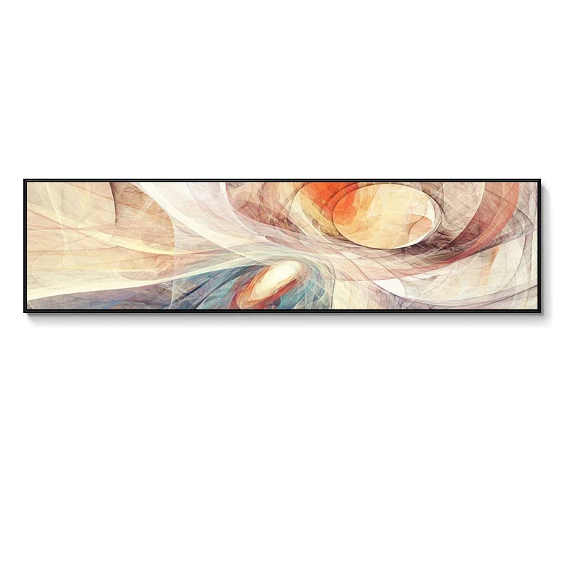 Colorful Abstract Alien Sky Wide Canvas Wall Art