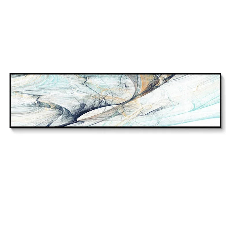 Colorful Abstract Alien Sky Wide Canvas Wall Art