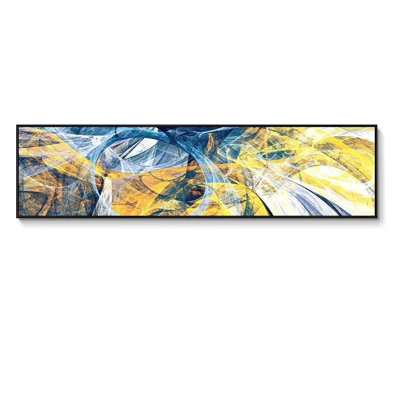 Colorful Abstract Alien Sky Wide Canvas Wall Art