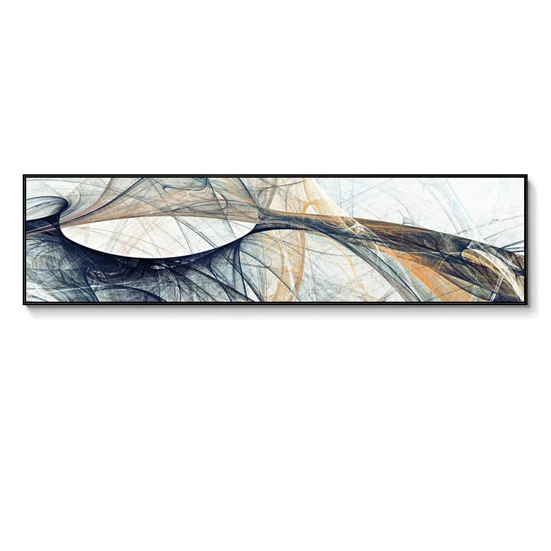 Colorful Abstract Alien Sky Wide Canvas Wall Art