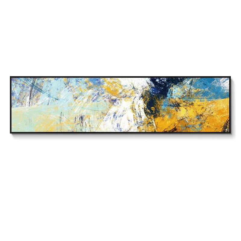 Colorful Abstract Alien Sky Wide Canvas Wall Art