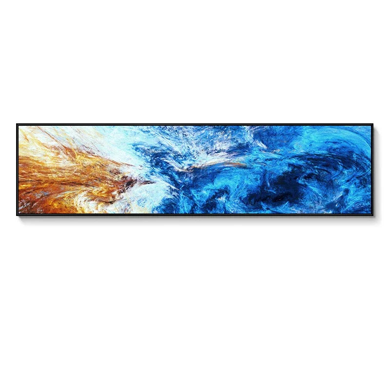 Colorful Abstract Alien Sky Wide Canvas Wall Art