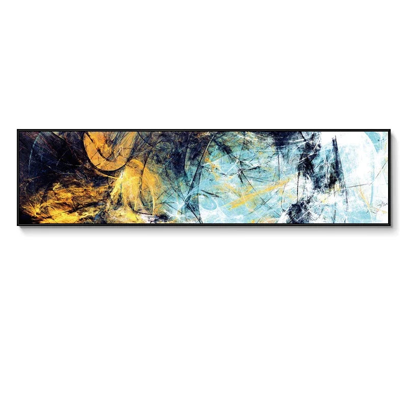 Colorful Abstract Alien Sky Wide Canvas Wall Art