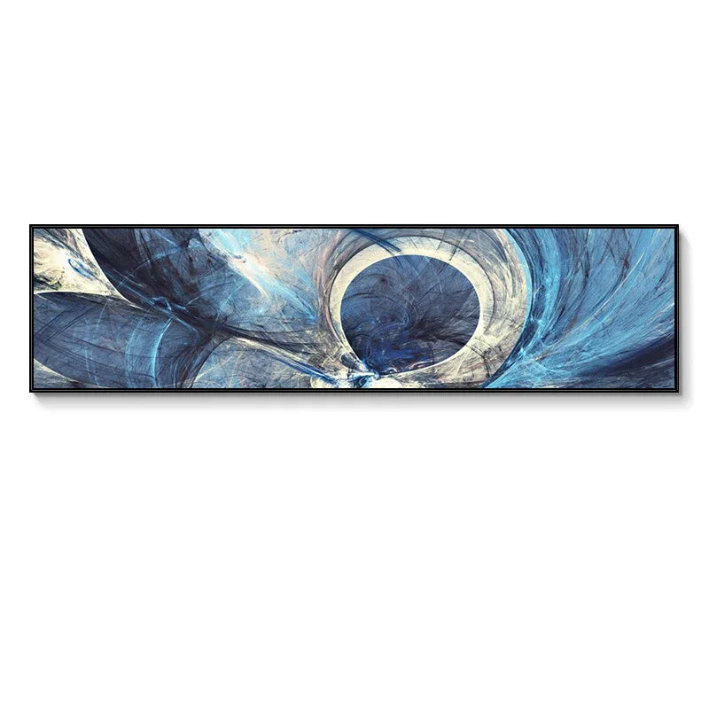 Colorful Abstract Alien Sky Wide Canvas Wall Art