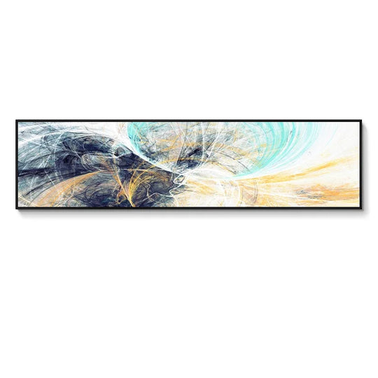 Colorful Abstract Alien Sky Wide Canvas Wall Art