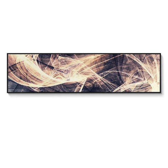 Colorful Abstract Alien Sky Wide Canvas Wall Art