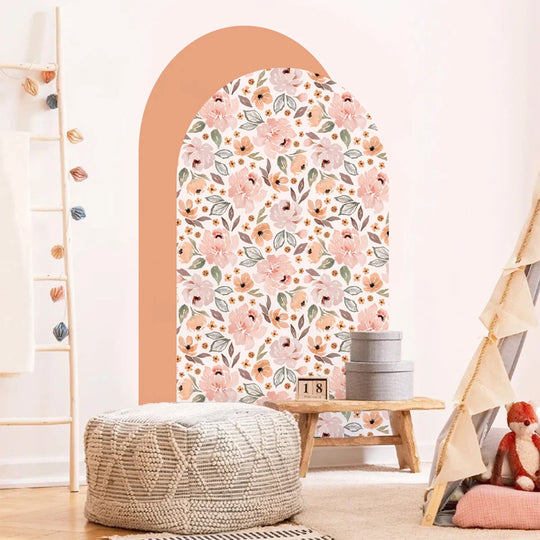 Colorful Floral Arch Wall Mural