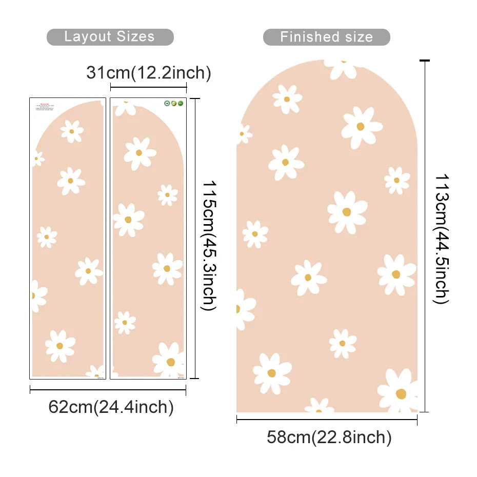 Colorful Floral Arch Wall Mural