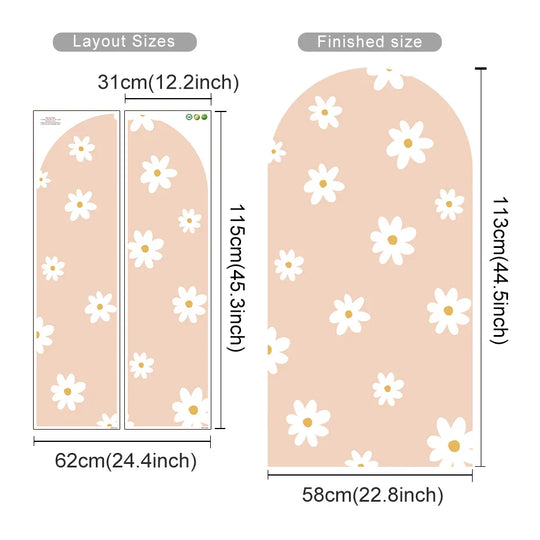 Colorful Floral Arch Wall Mural