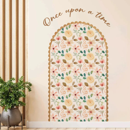 Colorful Floral Arch Wall Mural