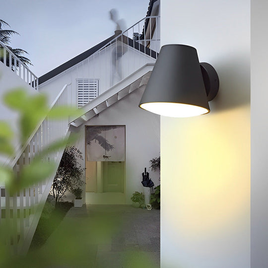 Cone Shape LED Waterproof Modern Outdoor Wall Lamp