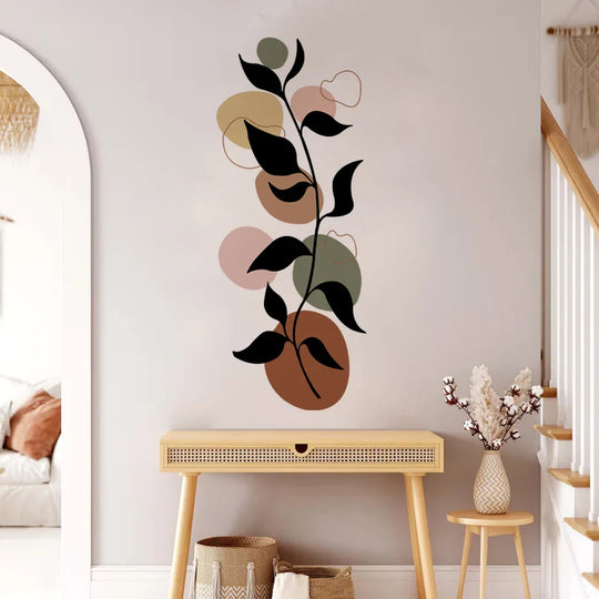 Boho Botanical Geometric Wall Mural Peel and Stick Decal