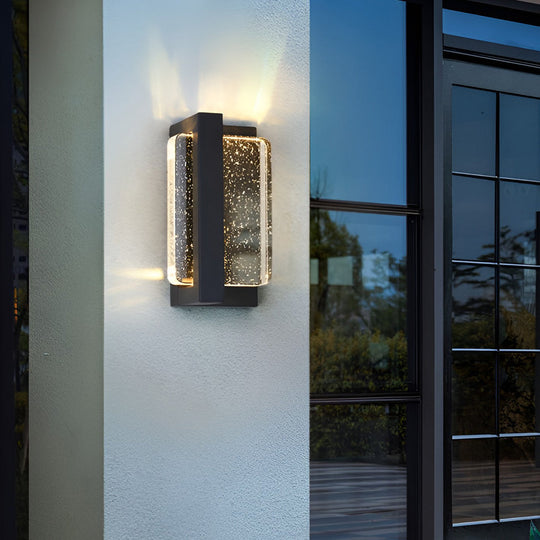 Creative Crystal LED Outdoor Wall Sconce Waterproof Light