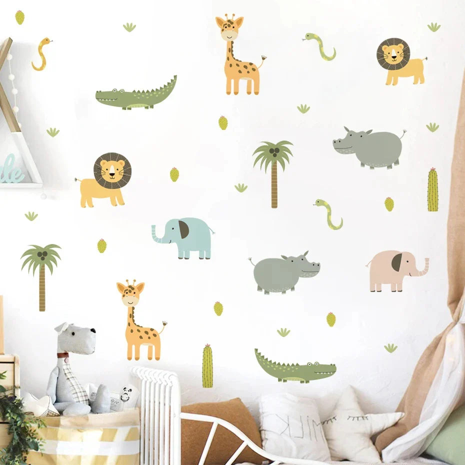 Cute Cartoon Animal Wall Stickers