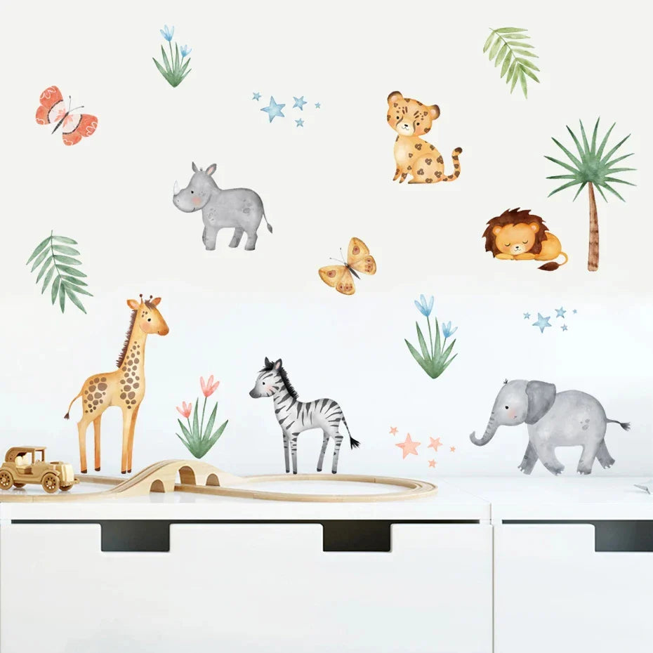 Cute Cartoon Animal Wall Stickers