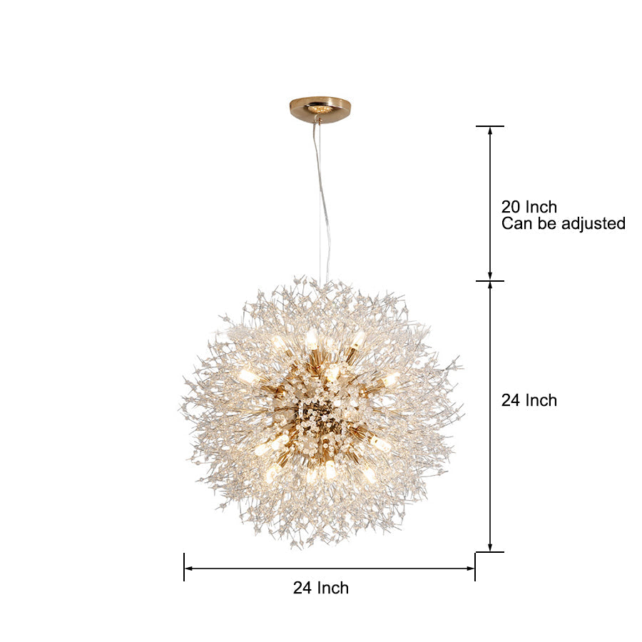 24" Shrub Inspired LED Vintage Chandelier Pendant Light