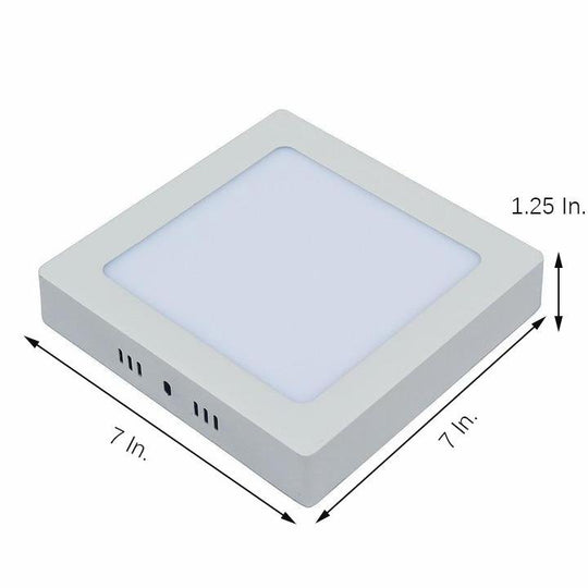 Square Metal Plastic LED Modern Bathroom Flush Mount Ceiling Light